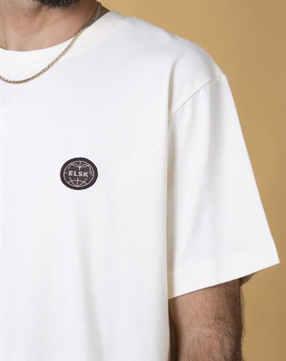 Elsk - Globe Brushed T-Shirt - Off White 